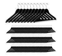 Grucce in legno nero Appendini per abiti Stampelle girevoli 5 kg 100 pz.