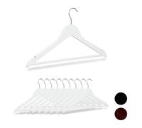 Grucce in legno Stampelle per pantaloni 5 kg 90 g Grucce appendiabiti 50 pz.