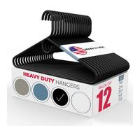 Grucce in plastica resistente made in USA nere (confezione da 12, 18, 24, 30, 36, 72)