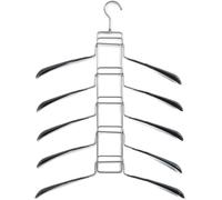 Grucce Multiple Salvaspazio in Metallo - Grucce per Camicie - Grucce in Metallo - Appendiabiti Multiplo - Organizer Armadio - Grucce per Armadio - 43 x 58,5 cm, Argento