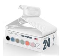 Grucce per abiti in plastica resistente Made in USA, confezione da 20, 30, 50 e 100 pezzi, disponibili in confezioni da 20, 30, 50 e 100. Grucce