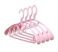 Grucce per Adulti, Confezione da 10, con Spalla Larga, Antiscivolo, con Barra per Pantaloni, Organizer per Armadio, con Ganci Girevoli, Appendiabiti.,Pink-40.3 * 19cm