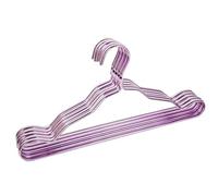 Grucce per Adulti, Grucce in Lega di Alluminio più Spesse, Grucce Senza Cuciture per La Casa, Grucce Antiscivolo per Abiti, Appendiabiti per Magliette, Armadi,Purple-20pcs