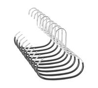 Grucce per armadio multifunzionali - Confezione da 10 ganci portaoggetti in acciaio, organizer per armadio | Soluzione dal design durevole, per contenere cappelli, sciarpe, cinture, cravat