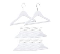 Grucce per bambini bianche 40 pz. Antiscivolo Grucce in legno per bambini