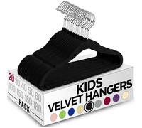 Grucce per bambini Utopia Home in velluto (confezione da 20) - Grucce resistenti per bambini da 28 cm per armadio - Perfette per bambini piccoli,