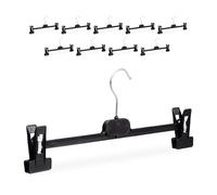 Grucce per pantaloni Stampelle girevoli Cestini con ganci 40 pz. Plastica