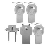 Grucce per quadri - 5 ganci in metallo per appendere quadri, supporto per arte resistente, casa in affitto per uso domestico, ganci per pittura a specchio, ganci per cadri per esposizione su