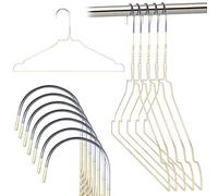Grucce Rainbow Appendiabiti 40 cm Metallo Colorate Salvaspazio Casa Lavanderia Negozi Abbigliamento in Ferro (Bianco, 30)