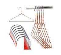 Grucce Rainbow Appendiabiti 40 cm Metallo Colorate Salvaspazio Casa Lavanderia Negozi Abbigliamento in Ferro 50 Pezzi (Rosso)