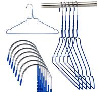 Grucce Rainbow Appendiabiti 40 cm Metallo Colorate Salvaspazio Casa Lavanderia Negozi Abbigliamento in Ferro (Blu, 80)
