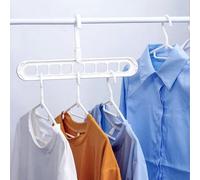 GRUCCE SALVASPAZIO PLASTICA 33X5,5CM GANCIO GIREVOLE, 6 PEZZI BIANCO