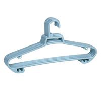 gruccia - Confezione da 6 grucce di colore azzurro, dimensioni 38 x 18 cm, progettate per appendere i vestiti e ottimizzare lo spazio nel tuo armadio.