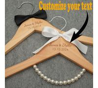Gruccia per abito da sposa personalizzata con incisione di nome e data, regalo per addio al nubilato, regalo ideale per lei, mamma, famiglia, amici, anniversari, inaugurazione casa, design chic, regal