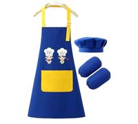 Gruccia per bambini regolabile | Smock di arte e cucina senza maniche | Apron di vernice anti-stato per età 2-12 | Ragazzi, ragazze, cottura, lezioni di, casa, cucinas, usi del giardino