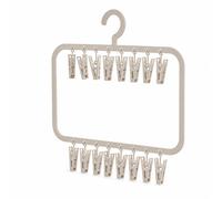 Gruccia per bucato con molte clip, per indumenti - per vestiti