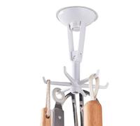 Gruccia per utensili da cucina, girevole a 360 gradi, organizer del supporto per colla, organizzatore per armadio, doccia, cucina