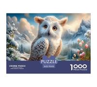 Gruccione bianco Puzzle Impossibili 1000Pcs Montagna d'inverno Decorazione Per La Casa. Giochi Rilassamento E Intelligence Per Adulti E Ragazzi Da 14 Anni 70x50cm/1000pcs