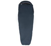 Grüezi Bag - Woodwool Liner - Sacco a pelo da viaggio bis 190 cm Körpergröße Zip: Left Blu