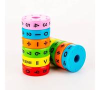 GrueGard Giocattolo educativo aritmetico magnetico, giochi di matematica colorati per bambini, giochi di numeri & blocchi magnetici - riempimento cono scolastico (Multicolor, 3 * 3 * 6cm*2)