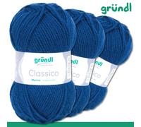 Gründl 3 X 50g Classico Maglia Lana Merino Superwash Poliacrilico 20 Colori