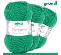 Gründl 3 X 50g Classico Maglia Lana Merino Superwash Poliacrilico 20 Colori