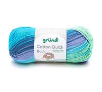 Gründl 4921-01 Cotton Quick Batik Filato - Azzurro-Viola-Verde Mela - 260 m