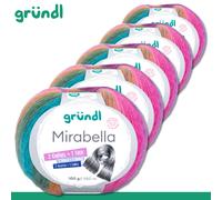 Gründl 5 x 100 G Mirabella Filato Gradiente Colore Lana Filo Maglia Uncinetto 12