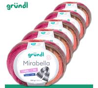 Gründl 5 x 100 G Mirabella Filato Gradiente Colore Lana Filo Maglia Uncinetto 12