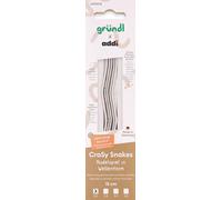 Gründl Addi CraSy Snakes - Ferri da Maglia Ergonomici con Forma Ondulata e Garanzia a Vita - Ferri per Calze - In Alluminio - 15 cm - 2,00 mm