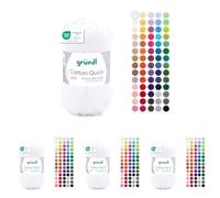 Gründl Cotton Quick Uni 1 x 50 g, Bianco (Confezione da 4)