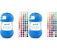 Gründl Cotton Quick Uni 1 x 50 g, Blu Medio (Confezione da 2)