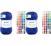 Gründl Cotton Quick Uni 1 x 50 g, Blu Navy (Confezione da 2)