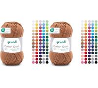 Gründl Cotton Quick Uni 1 x 50 g, Caramello (Confezione da 2)