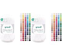Gründl Cotton Quick Uni 1 x 50 g, Crema (Confezione da 2)