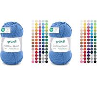 Gründl Cotton Quick Uni 1 x 50 g, Oceano (Confezione da 2)