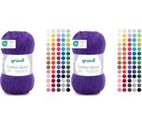 Gründl Cotton Quick Uni 1 x 50 g, Prugna (Confezione da 2)