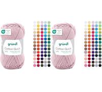 Gründl Cotton Quick Uni 1 x 50 g, Quarzo Rosa (Confezione da 2)