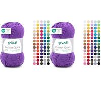 Gründl Cotton Quick Uni 1 x 50 g, Viola (Confezione da 2)