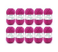 Gründl Economy Pack Filato di Lana per infeltrimento Uni, 10 Pezzi, Fuschia, Fuchsia, 31 x 32 x 7.5 cm, 500 unità