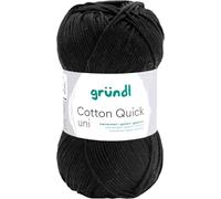Gründl Filato Cotton Quick uni - filato sottile per uncinetto e maglia - filato lucido e delicato sulla pelle - 100% cotone - 1 gomitolo da 50 g / 125 m - ferri e uncinetto n. 3-4 - Grigio topo