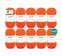 Gründl Filato Lisa Premium uni 10 gomitoli da 50 g, Arancione