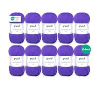 Gründl Filato Lisa Premium uni 10 gomitoli da 50 g, Viola scuro