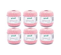 Filo per uncinetto Gründl 100 uni (filo di cotone mercerizzato per uncinetto in 100% cotone, 100 g / 566 m, misura dell'ago: 1,5 - 2,6 x 100 g), salmone chiaro