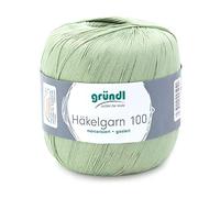 Gründl Filato per Uncinetto Häkelgarn 100 Filo, Pistacchio, 566 m