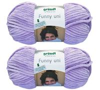 Gründl Funny - 2 gomitoli di filato morbido da 100 g, con istruzioni per un coniglietto divertente