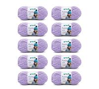 Gründl Funny uni filato per maglieria e uncinetto (filato di ciniglia vellutato 100% poliestere 10 x 100 g / 120 m ago: 5-6), lavanda