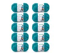 Gründl Funny uni filato per maglieria e uncinetto (filato di ciniglia vellutato 100% poliestere 10 x 100 g / 120 m ago: 5-6), nero