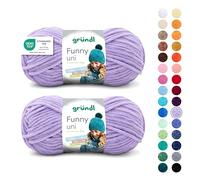 Gründl Funny Uni Lana ciniglia 2 gomitoli da 100 g, Lavanda