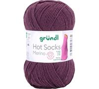 Gründl Hot Socks Lana merino - Peso 50 g, lunghezza 200 m, spessore ferri 2,5 - 3, lavabile, ideale per maglioni, calzini colore 30